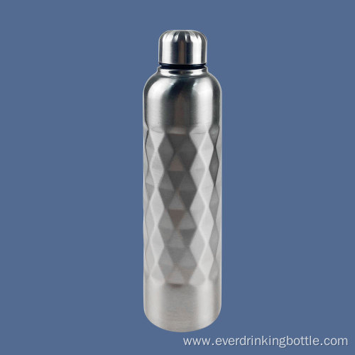 800ml Single Wall Diamonds Design Water Bottle
